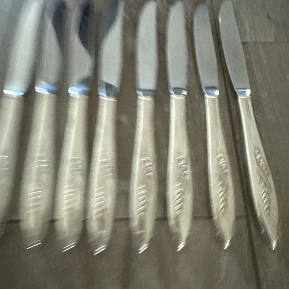 Oneida Community 1960 SONG OF AUTUMN Hollow Dinner‎ Knives 9 1/8